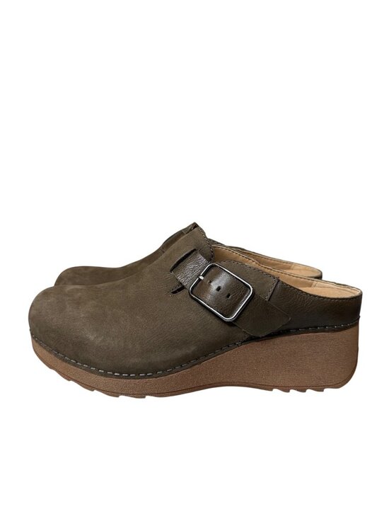 Dansko Shoes - Dansko Caia Comfort Milled Nubuck Brown Mules Clogs Size Euro 37